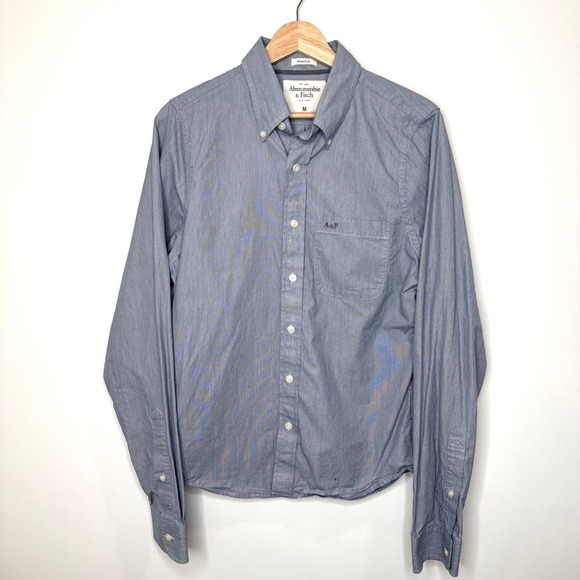 Abercrombie & Fitch Other - Y2K Abercrombie & Fitch Muscle Button Down Shirt Men's Medium Blue Preppy Office